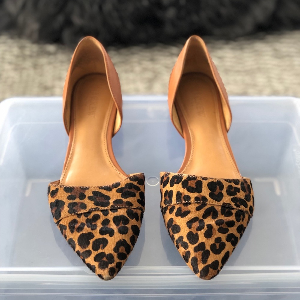 Cheetah print J. Crew Flats